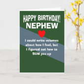 neef gelukkige verjaardagswens kaart (Gele Bloem)