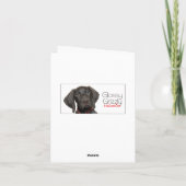 Neef Glossy Grizzly Valentijn Puppy Love Feestdagen Kaart (Achterkant)