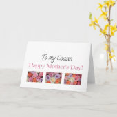 Neef Happy Moederdag roos kaart (Gele Bloem)