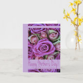 Neef Happy Moederdag roos kaart (Gele Bloem)