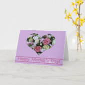 Neef Happy Moederdag roos kaart (Gele Bloem)