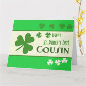 Neef Happy St. Patrick's Day Kaart (Gele Bloem)