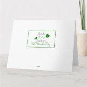 Neef Happy St. Patrick's Day Kaart (Achterkant)