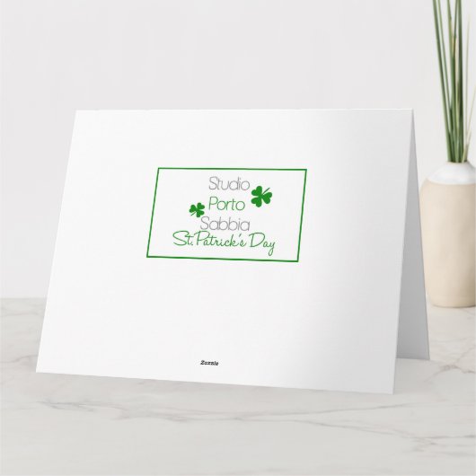 Neef Happy St. Patrick's Day Kaart (Achterkant)