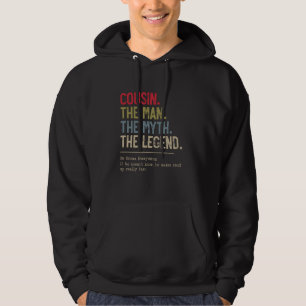 Neef het Man De mythe De legende Hij kent alles Hoodie