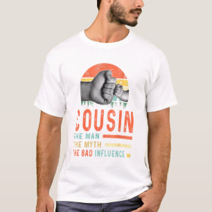 Neef het Man de mythe de slechte invloedssferen T-shirt