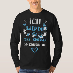 Neef Ik word grote neef in 2023 Baby jongen T-shirt