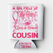 Neef in Heaven Butterfly Geweldige borstkanker Blikjeskoeler (Voorkant)