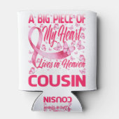 Neef in Heaven Butterfly Geweldige borstkanker Blikjeskoeler (Achterkant)