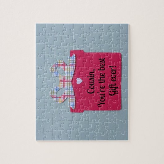 Neef, je bent de beste cadeau ooit. legpuzzel (Verticaal)