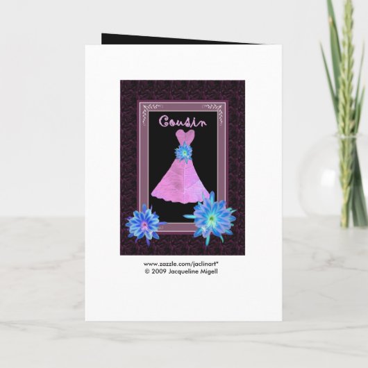 NEEF Junior bruidsmeisje - Paarse jurk en bloemen (Achterkant)