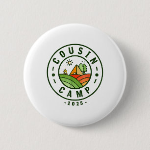 Neef Kamp 2025 Camping Tribe Zomer Vakantie _1 Ronde Button 5,7 Cm