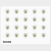 Neef Kamp 2025 Camping Tribe Zomer Vakantie _1 Ronde Sticker (Vel)