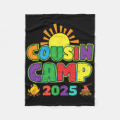 Neef Kamp 2025 Familie Vakantie Zomer Camping Cr Fleece Deken (Voorkant)