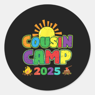 Neef Kamp 2025 Familie Vakantie Zomer Camping Cr Ronde Sticker