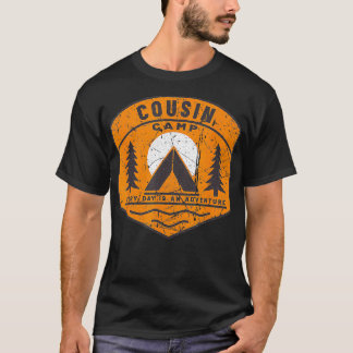 Neef kamp elke dag is een avontuurlijke zomerkampe t-shirt
