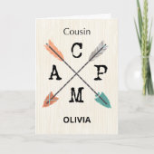 Neef Kamp Personaliseer Naam Pijlen Kaart (Voorkant)