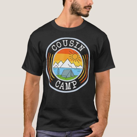 Neef Kampeerder Kampeerploeg Kampvuur Zomer Va T-shirt (Voorkant)