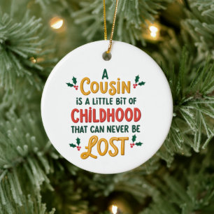 Neef Kerst Ornament-familie cadeau, Herinneringen Keramisch Ornament