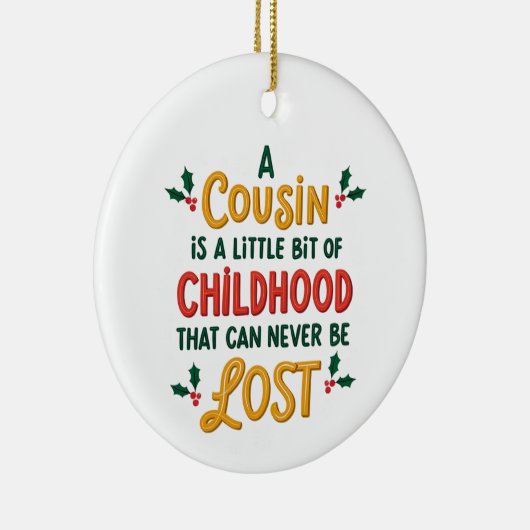 Neef Kerst Ornament-familie cadeau, Herinneringen Keramisch Ornament (Rechts)