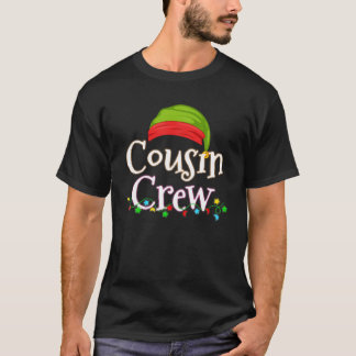 Neef-kerstfamilie lid-groep Cousinen T-shirt