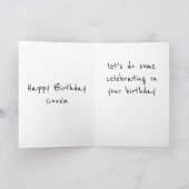 ** NEEF ** KLAAR OM TE VIEREN ** UW VERJAARDAG **  KAART (Binnen)