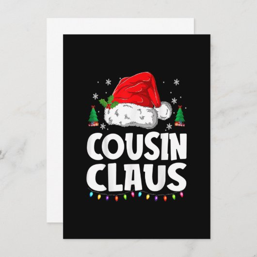 Neef met kerstbuffel rode pijamas X- Kaart (Voorkant / Achterkant)