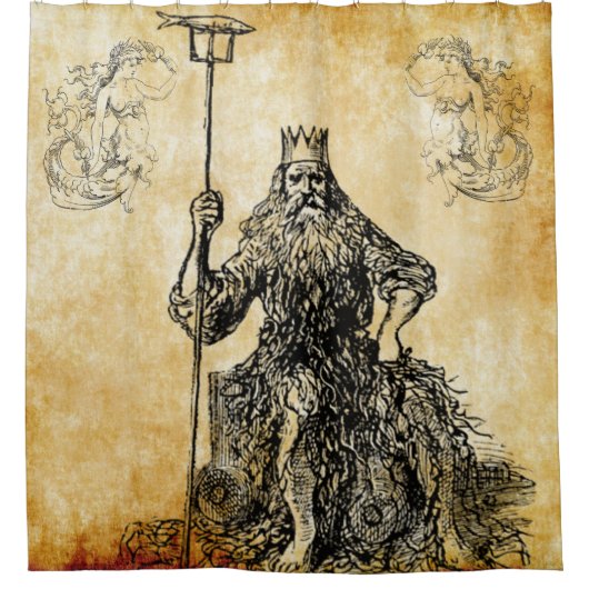 neef met zeemeerminnen douchegordijn (Voorkant)