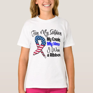 Neef - Mijn soldaat, mijn Hero Patriottisch Ribbon T-shirt