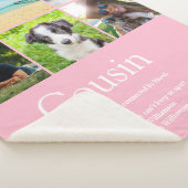 Neef Modern Girly Pink Photo Collage Fun Sherpa Deken (3/4)