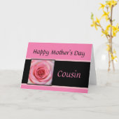 Neef Moederdag roos Kaart (Gele Bloem)