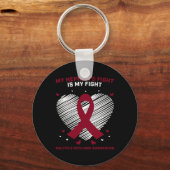 Neef Multiple Myeloma Awareness Products Gift BL Sleutelhanger (Voorkant)