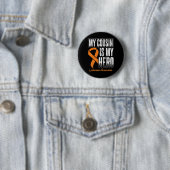 Neef My Hero Leukemie Kanker Leukemie Bewustzijn Ronde Button 5,7 Cm (In situ)