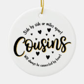 Neef ornament, zij aan zij of mijlen uit elkaar keramisch ornament (Voorkant)