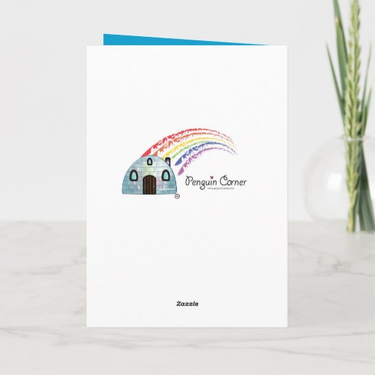 neef-paashaas feestdagen kaart (Achterkant)