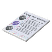 Neef Poem 18th Birthday Notitieblok (Linkerzijde)