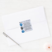 Neef Poem 21st Birthday Vierkante Sticker (Envelop)