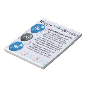 Neef Poem 30th Birthday Notitieblok (Linkerzijde)