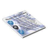 Neef Poem 60th Birthday Notitieblok (Schuin)