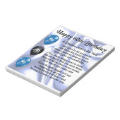 Neef Poem 60th Birthday Notitieblok (Linkerzijde)