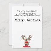 Neef Rendier Kerst Feestdagenkaart (Achterkant)