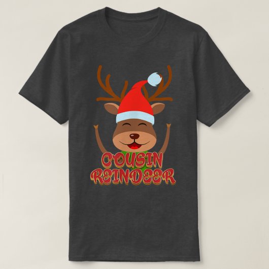 Neef rendiermatchingfamilie kerstPa T-shirt (Design voorkant)
