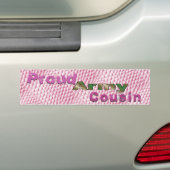 Neef roze Bumpersticker bij het rode leger (Op auto)