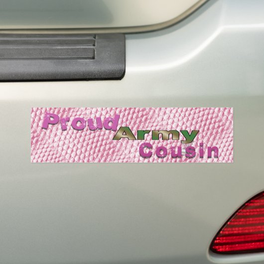 Neef roze Bumpersticker bij het rode leger (Op auto)