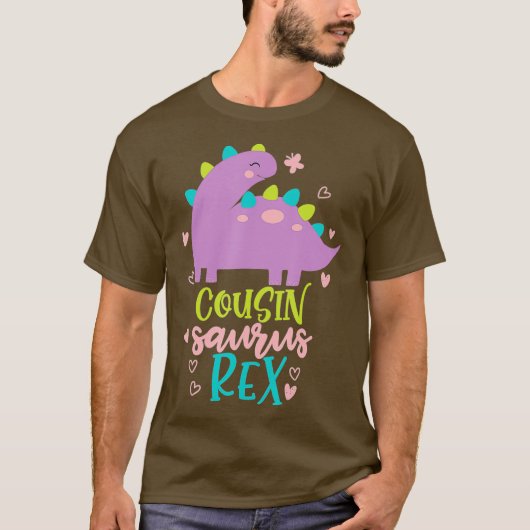 Neef Saurus Rex Dinosaur Kinderen T-shirt (Voorkant)
