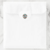 Neef Serape Cactus Dessert Westerne Relatie Hart Sticker (Tas)