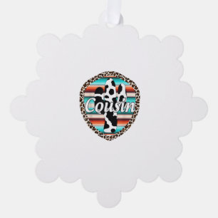 Neef Serape Cactus Dessert Westerne Relatie Ornament Kaart