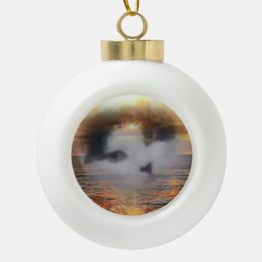 Neef Skittles omwoeld Keramische Bal Ornament (Voorkant)