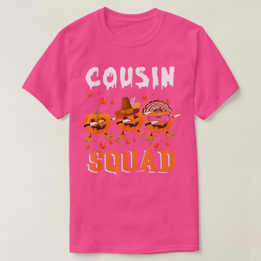 Neef Squad Thanksgiving Drie Dabbing Scary Pomp T-shirt (Design voorkant)