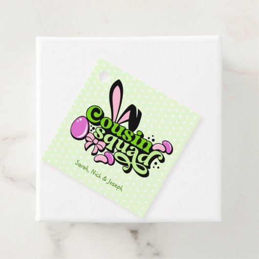 Neef Squand Bunny Easter Egg Bedankjes Labels (In situ)